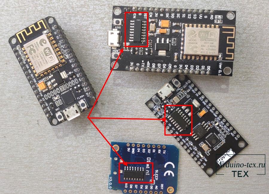 Если вы видите на плате продолговатый чип конвертора USB to UART, как показано на фото ниже. 