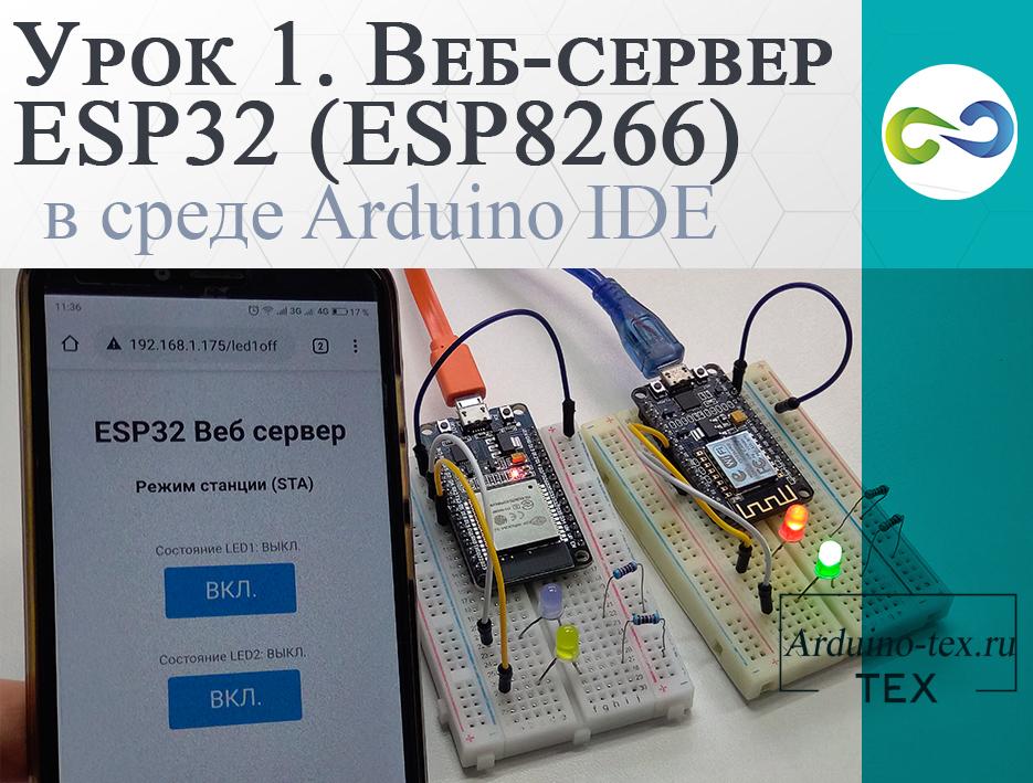 .Урок 1. Веб-сервер ESP32 (ESP8266) в среде Arduino IDE
