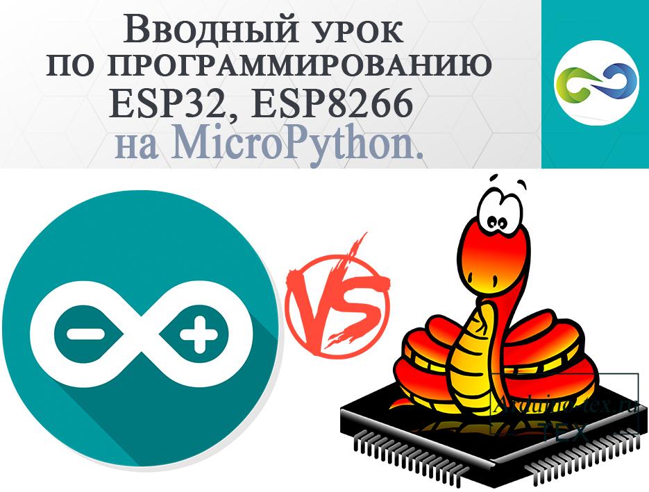 Вводный урок по программированию ESP32, ESP8266 на MicroPython.