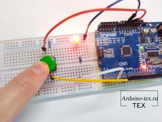 Arduino. Подключение тактовой кнопки
