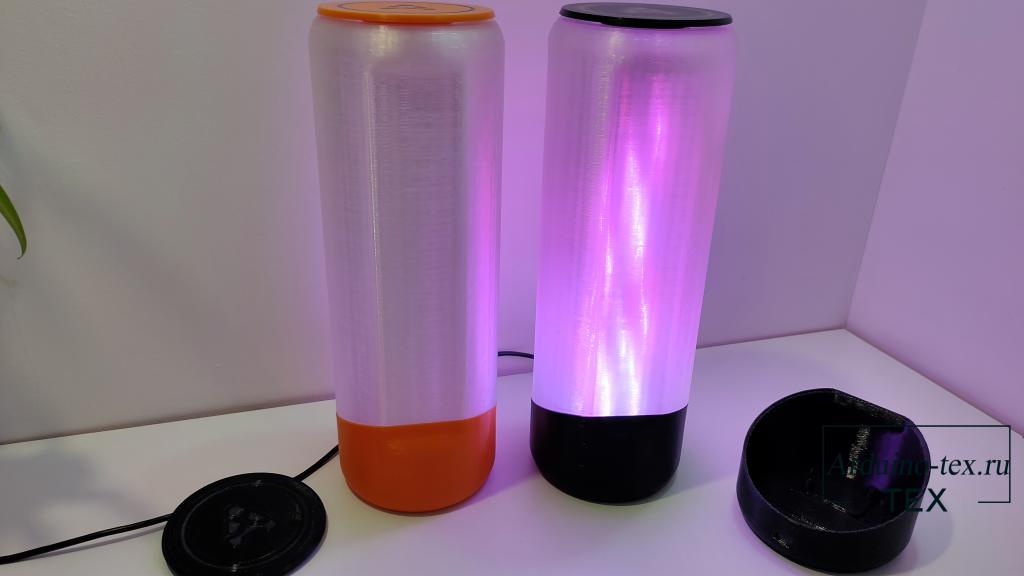 Эта напечатанная на 3D-принтере настольная лампа RGB — отличный способ добавить цвет и свет в любую комнату. 